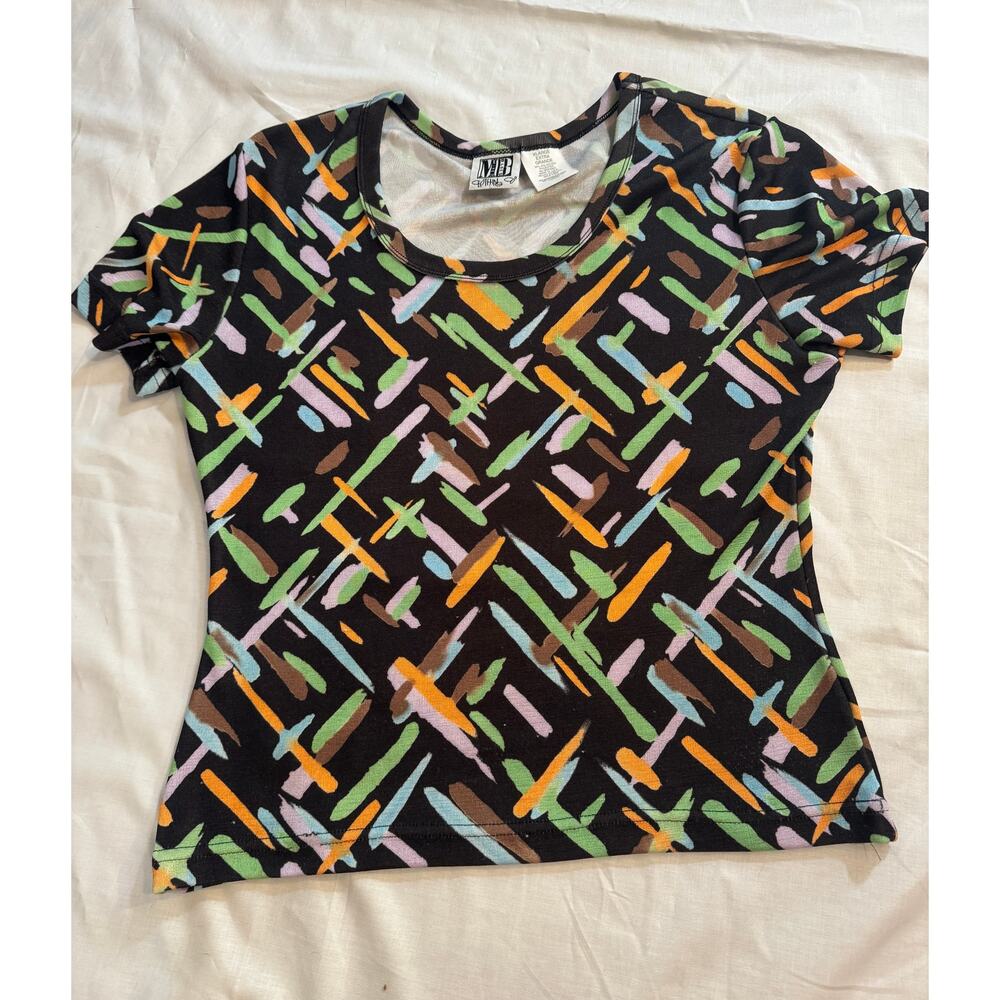 American Vintage Women's Mixed Blues Clothing Co. Scoop-Neck Top, Size XL